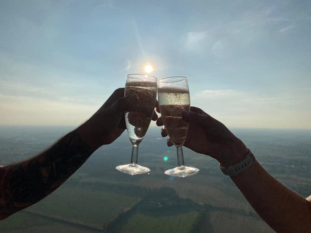 Bucket List Balloon Flights Champagne Celebration in the Air